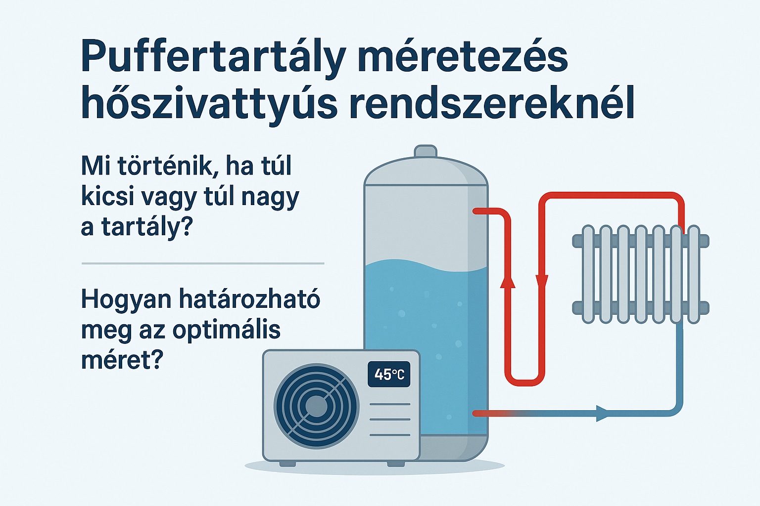 Mekkora puffertartály kell egy hőszivattyús rendszerhez?